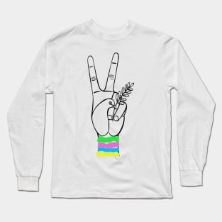 Scrunchies Peace and Olive Leaf Dove Long Sleeve T-Shirt